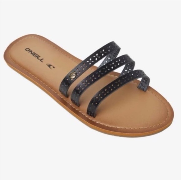 NWT O'Neill Black Cyprus Island Sandals Strappy Sandals Women's Black Size 9 - Picture 1 of 5